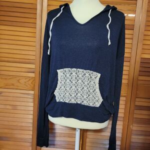Flash Mob Large Navy Blue Pullover Sweater